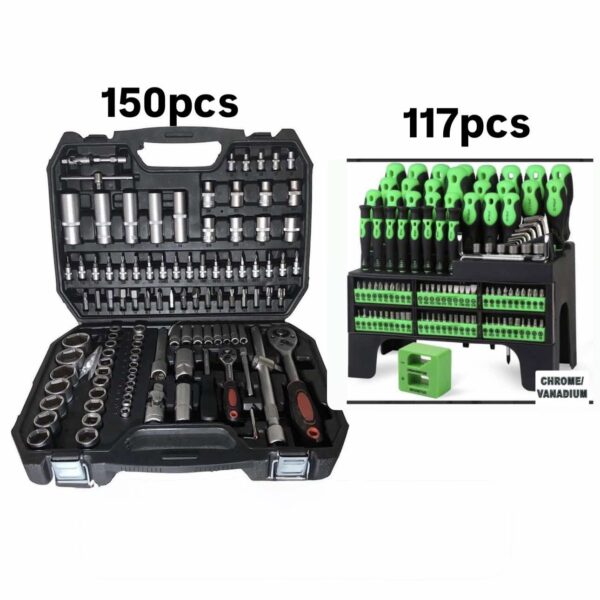 Set Gedora 150PCS i Set Šrafcigera 117PCS